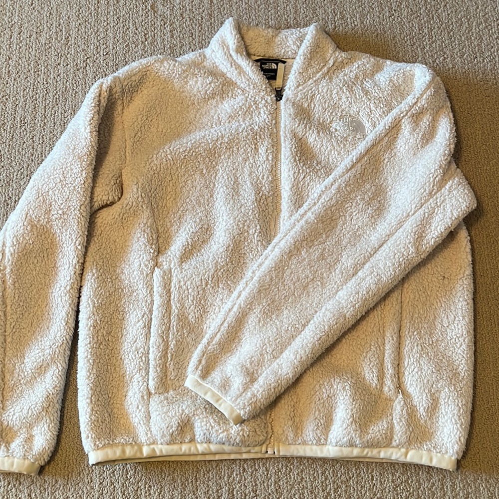 Womens North Face sherpa zip up